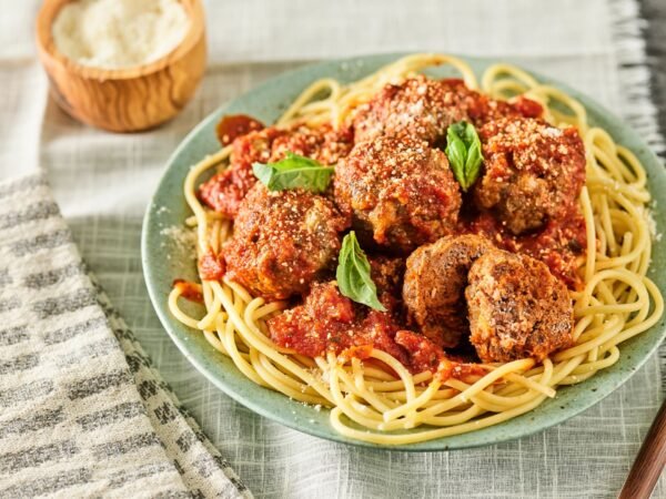 Spaghetti with Homemade Meatballs