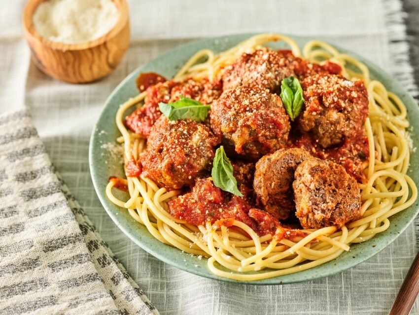 Spaghetti with Homemade Meatballs